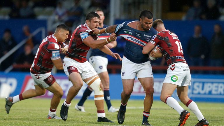 Wakefield Trinity's David Fifita takes some stopping