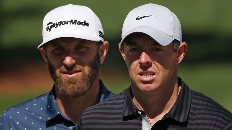 Dustin Johnson has been grouped with Rory McIlroy and Justin Rose for the third men's major of the year