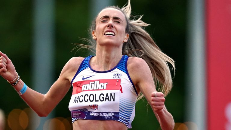 Eilish McColgan won the women's race in Birmingham