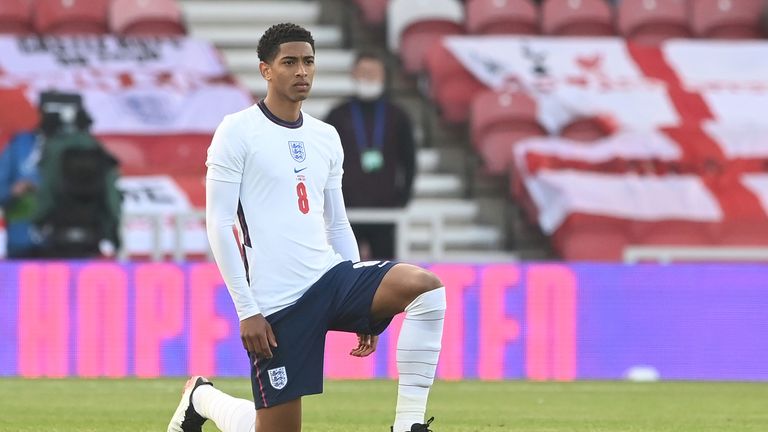 England players were booed by some sections of the crowd when they took the knee against Austria