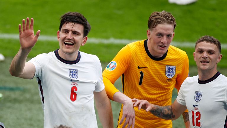 Maguire, Pickford, Trippier