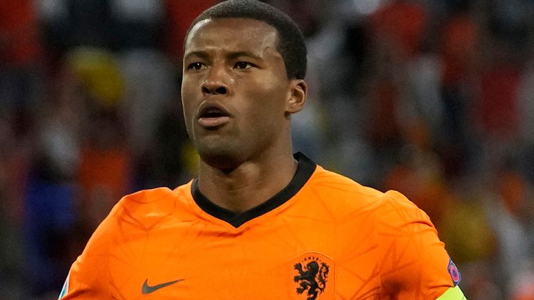 Netherlands captain Georginio Wijnaldum 