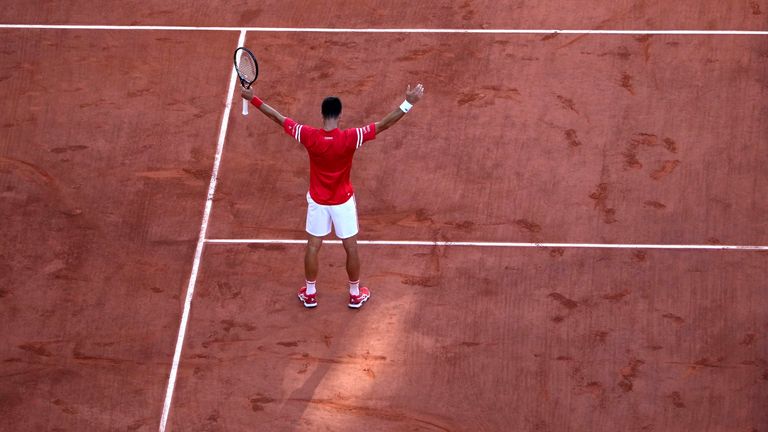 Novak Djokovic is halfway towards a calendar year Grand Slam after claiming Grand Slam number 19 in Paris - will he lift number 20 at Wimbledon? (AP Photo/Christophe Ena)