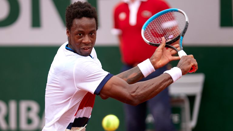 Gael Monfils was the highest-seeded Frenchman at Roland Garros 