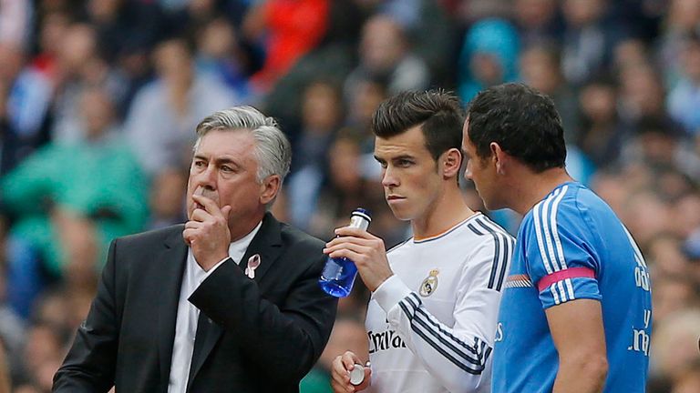 Carlo Ancelotti, Gareth Bale (AP)