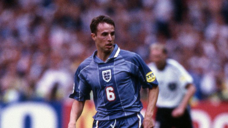 Gareth Southgate played every minute of England's Euro 96 campaign