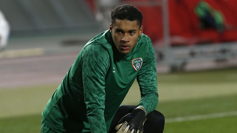 Gavin Bazunu, who turned 19 in February, is the youngest keeper ever to play senior football for the Republic of Ireland