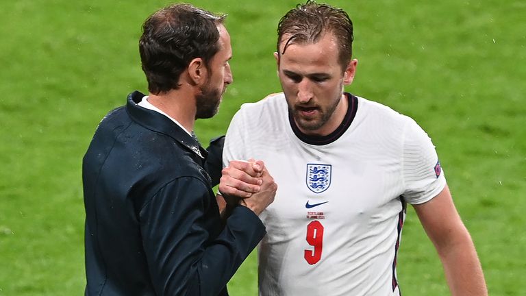 Harry Kane was substituted by Gareth Southgate in the second hald