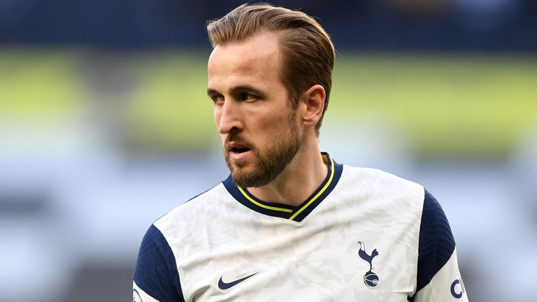 Tottenham Hotspur v Aston Villa - Premier League - Tottenham Hotspur Stadium
Tottenham Hotspur&#39;s Harry Kane during the Premier League match at the Tottenham Hotspur Stadium, London. Picture date: Wednesday May 19, 2021.