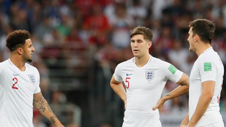 Kyle Walker, John Stones and Harry Maguire played as a back three in England&#39;s run to the 2018 World Cup semi-finals