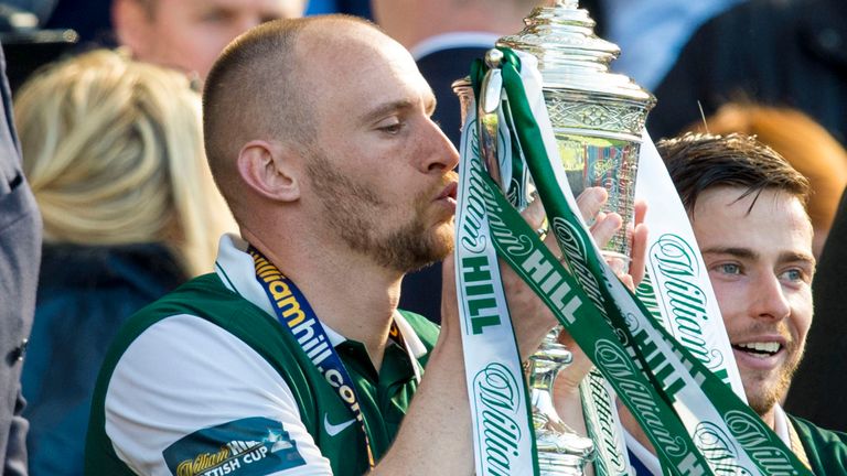 David Gray led Hibernian to their first every Scottish Cup triumph back in 2016