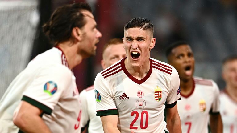 Hungary celebrate against Germany 