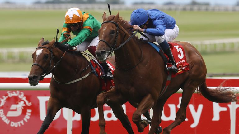 Hurricane Lane gets up late on to deny Lone Eagle in the Irish Derby at the Curragh