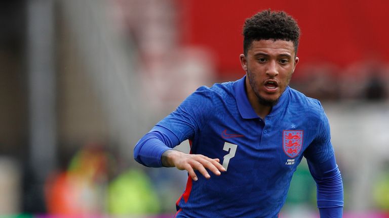 AP - Jadon Sancho in England action