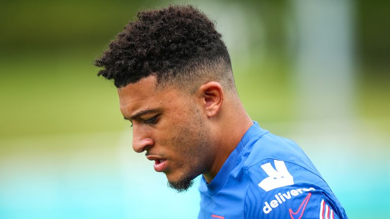 Jadon Sancho has not played a single minute at Euro 2020