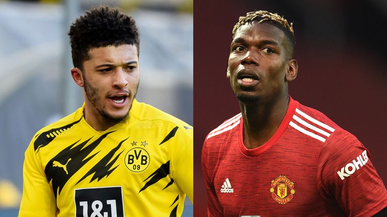 Manchester United Open Paul Pogba Contract Discussions Jadon Sancho Talks Continue Football News Sky Sports