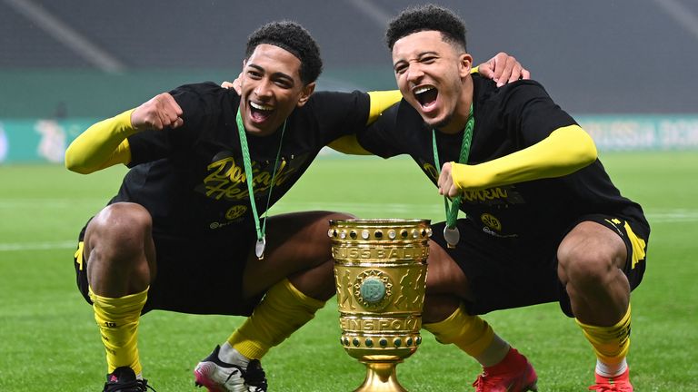 Jude Bellingham and Jadon Sancho won the DFB-Pokal together at Borussia Dortmund this season