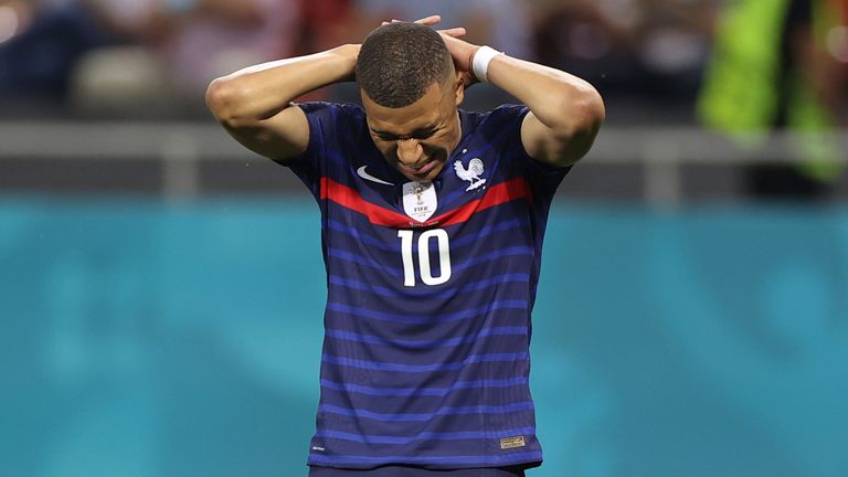 Kylian Mbappe missed the vital spot-kick for France