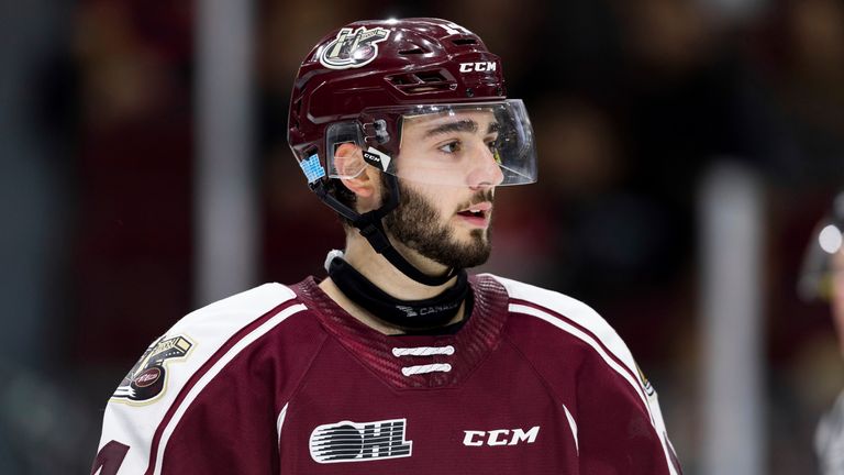 AP - Liam Kirk in action with the Ontario Hockey League's Peterborough Petes 