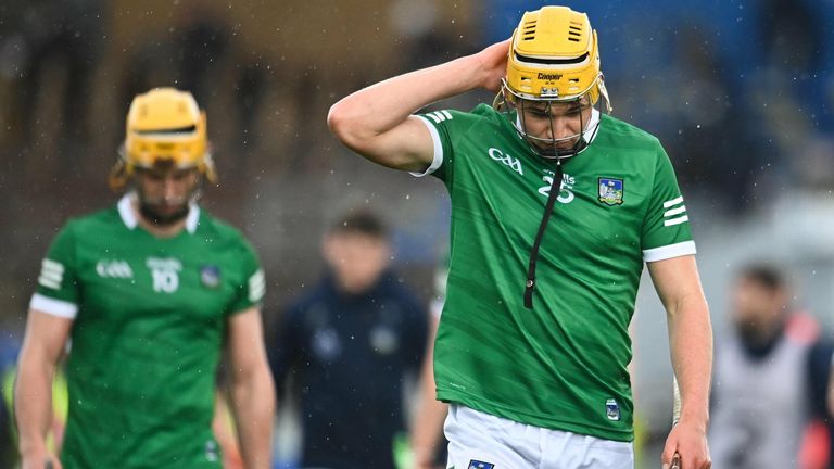23 May 2021; Cathal O'Neill of Limerick dejected after the Allianz Hurling League Division 1 Group A Round 3 match between Waterford and Limerick at Walsh Park in Waterford. Photo by Sam Barnes/Sportsfile