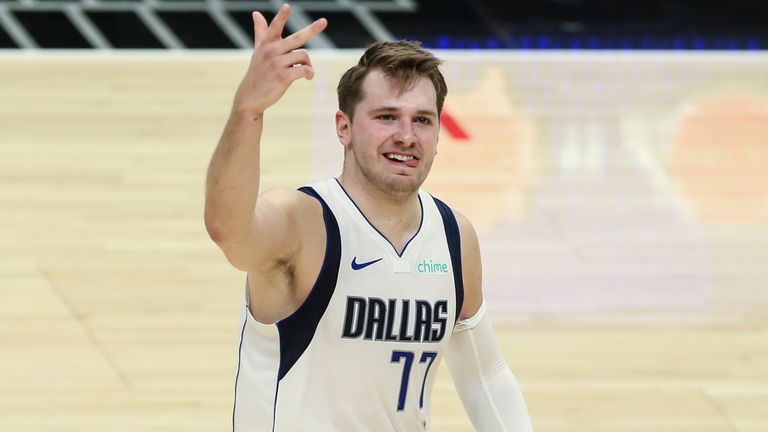 Luka Doncic was lighting it up during Game 5
