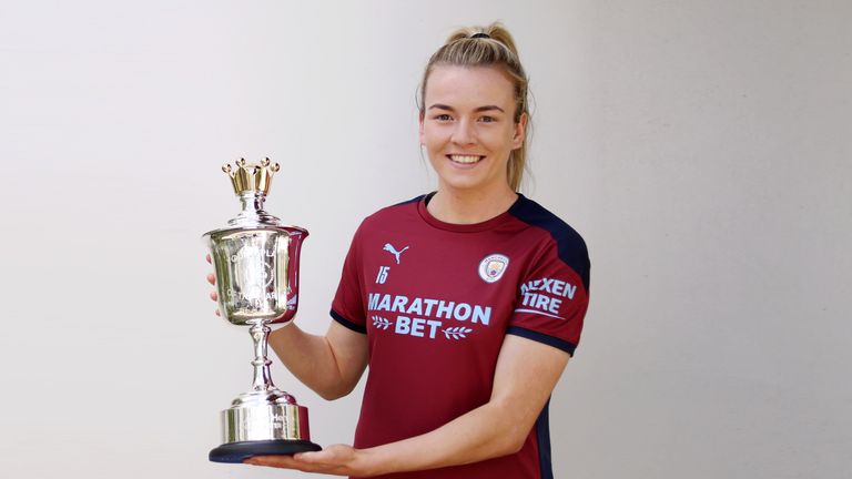 Lauren Hemp won the women's PFA Young Player of the Year