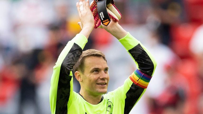 Manuel Neuer has worn the rainbow armband in his last four games for Germany