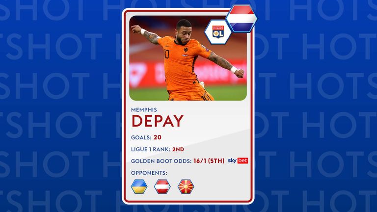Memphis Depay could be the value pick to land the Euro 2020 Golden Boot award.