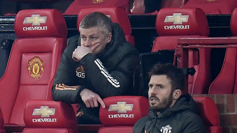 Ole Gunnar Solskjaer and Michael Carrick 