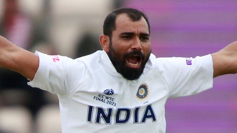 Shami's wickets included Ross Taylor and Colin de Grandhomme