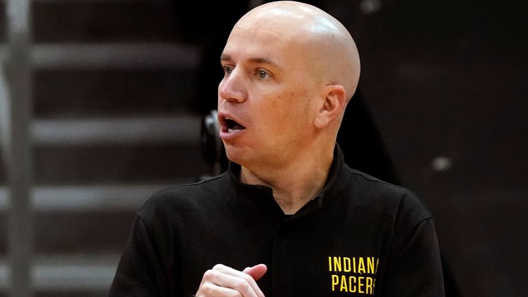 Nate Bjorkgren was fired as Indiana Pacers head coach after just one season in charge (AP)