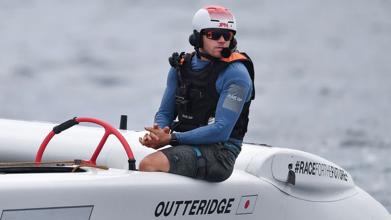 Japan SailGP Team helmed by Nathan Outterridge (Image Credit - Ricardo Pinto for SailGP)