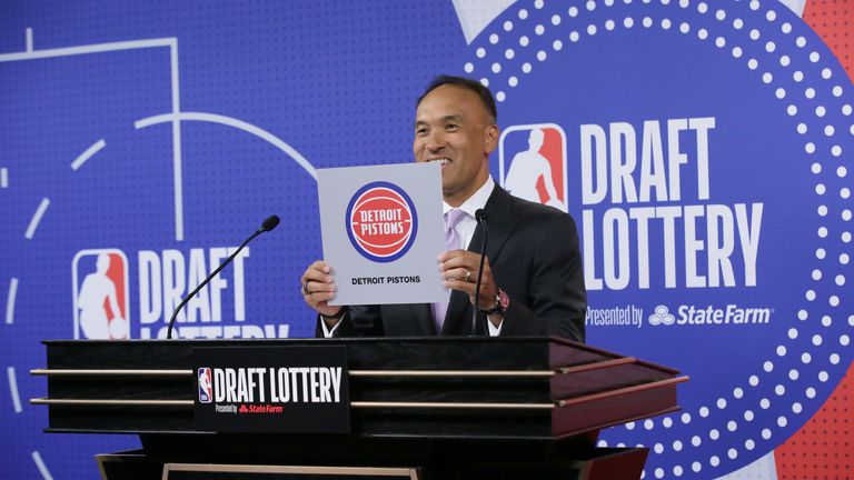 The Detroit Pistons won the NBA Draft Lottery on Tuesday night, granting them the number one overall pick in next month's draft.