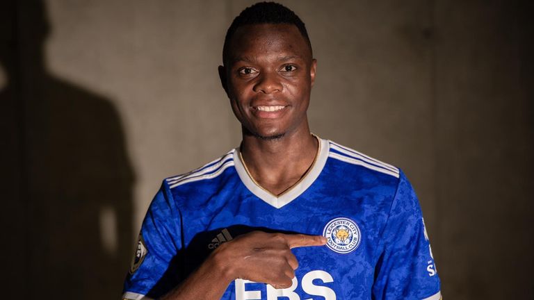 Patson Daka signs a five-year deal with Leicester - he scored 34 goals in 42 appearances in all competitions last season for Red Bull Salzburg (Credit: LCFC)