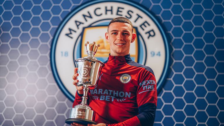 Phil Foden has been named the PFA Young Player of the Year
