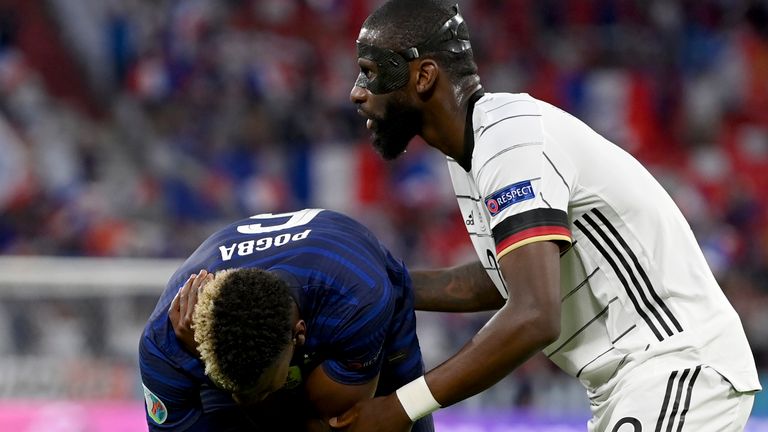 Paul Pogba and Antonio Rudiger