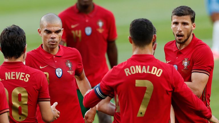 Portugal breezed to a win over Israel in Lisbon