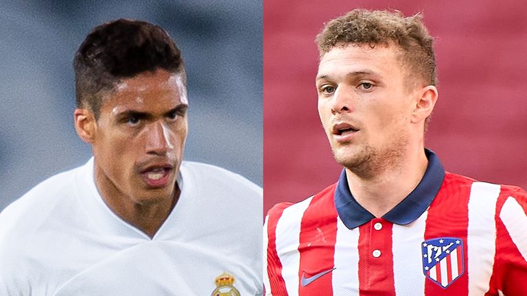 Raphael Varane and Kieran Trippier