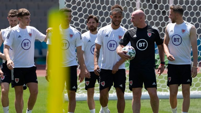 Rob Page has a hands-on approach at training but is respected