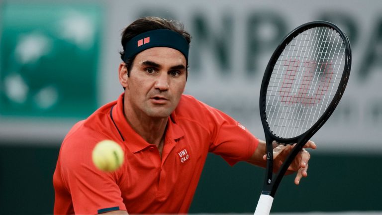 AP - Roger Federer in action at the 2021 French Open