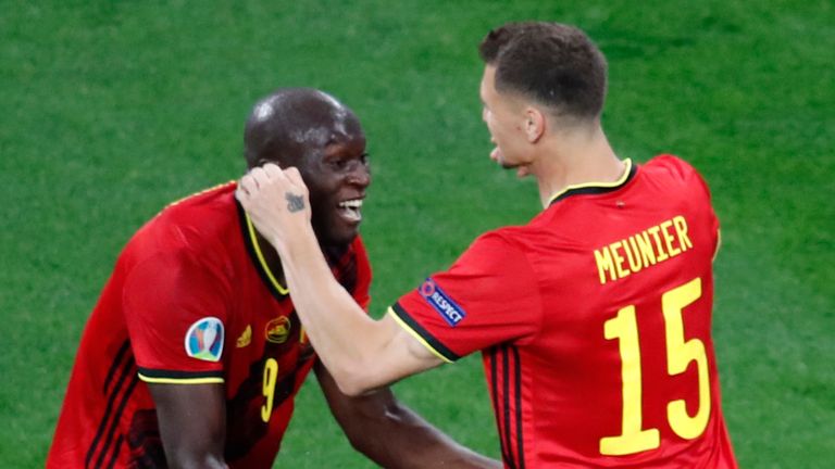 Romelu Lukaku and Thomas Meunier scored both Belgium's goals before half-time in their 2-0 win over Russia in St Petersburg