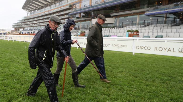 An inspection of the ground at Ascot took place on Friday afternoon