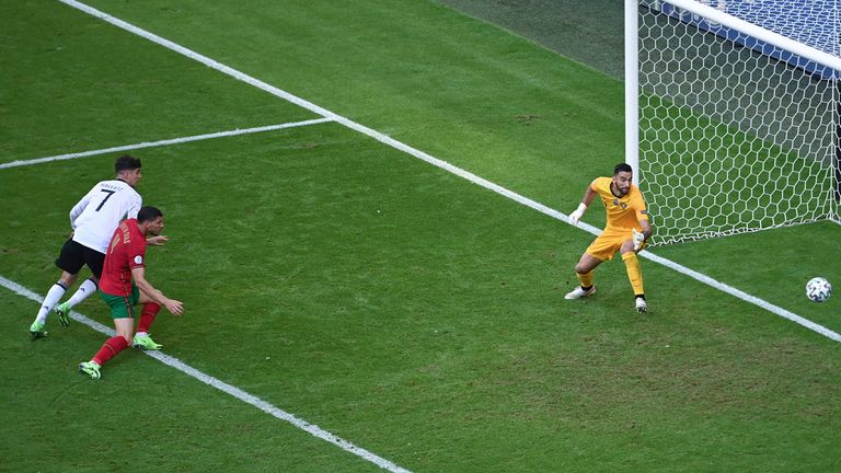 Ruben Dias scores an own goal against Germany