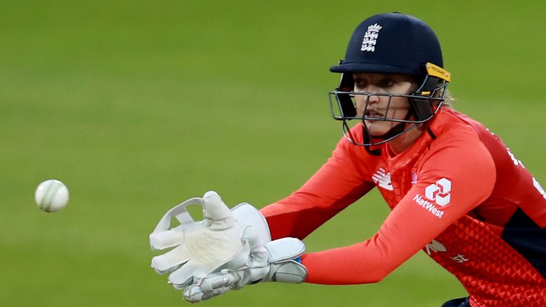 Sarah Taylor, pictured here in 2019, came out of retirement early ahead of her return in The Hundred to help ease Northern Diamonds' injury concerns