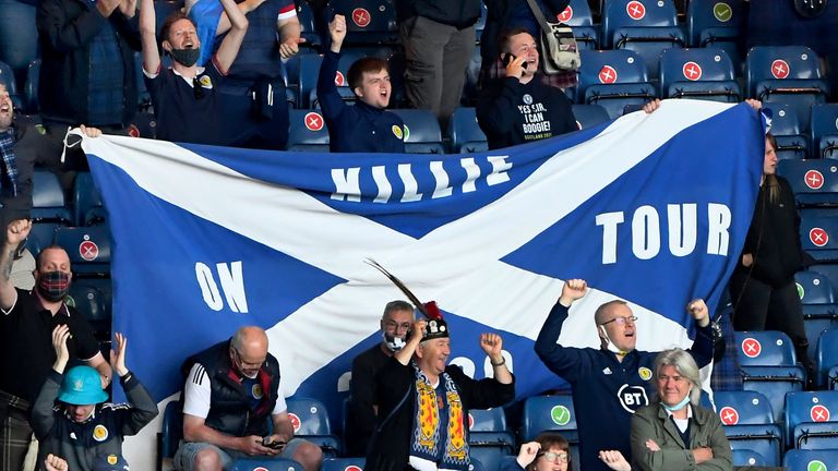 Scotland supporters are being urged not to travel to London without tickets (AP)