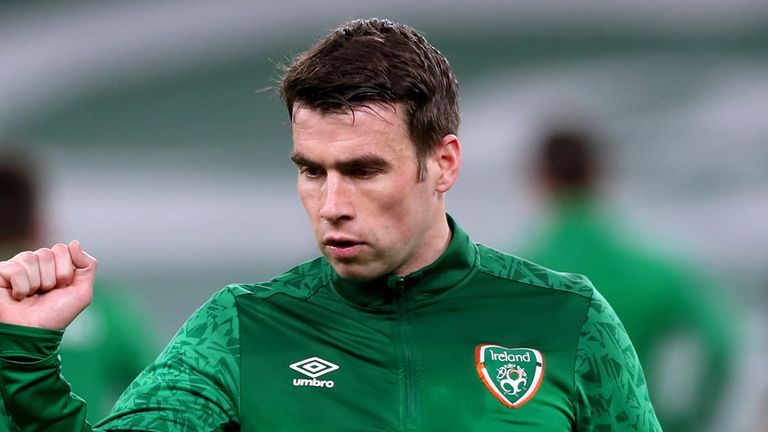 Seamus Coleman has returned home with a hamstring injury