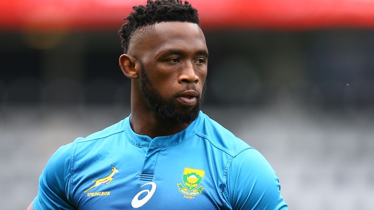 DURBAN, SOUTH AFRICA - AUGUST 17: Siya Kolisi (captain) of South Africa during the South African national rugby team captains run at Jonsson Kings Park on August 17, 2018 in Durban, South Africa. (