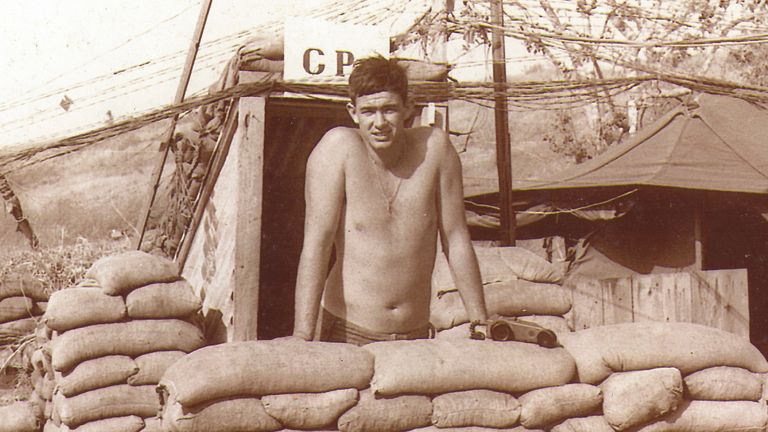 Private Dell on his tour of Vietnam