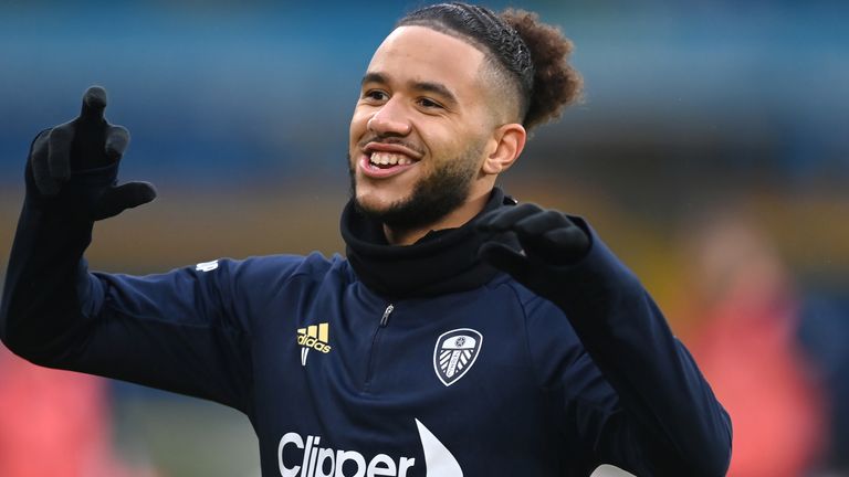 Leeds United v Brighton and Hove Albion - Premier League - Elland Road
Leeds United&#39;s Tyler Roberts warming up before the Premier League match at Elland Road, Leeds.