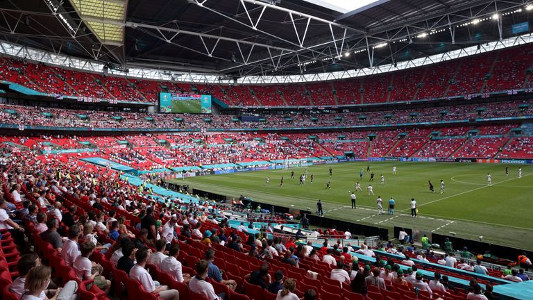 AP - Inside Wembley Stadium at Euro 2020